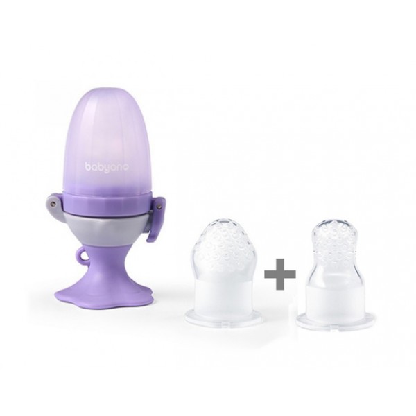 Twist-out baby food feeder Flower 1542, three pacifiers included (6+, 6+, 12+)-Feeding your baby-bebis.lv