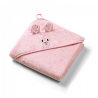 Bambusa dvielis ar kapuci 100x100 cm 1553/01 pink