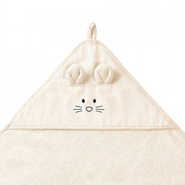 Bambusa dvielis ar kapuci 100x100 cm 1553/07-Vannošana un peldēšana-bebis.lv