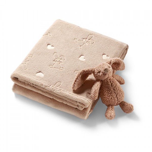 Baby blanket with cuddly toy 1567/02-Gultas veļa un piederumi-bebis.lv
