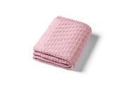Вязаное хлопковое одеяло BabyOno 1647/01 pink