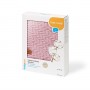 Adīta kokvilnas sedziņa BabyOno 1647/01 pink Adīta kokvilnas sedziņa BabyOno 1647/01 pink-Gultas veļa un piederumi-bebis.lv