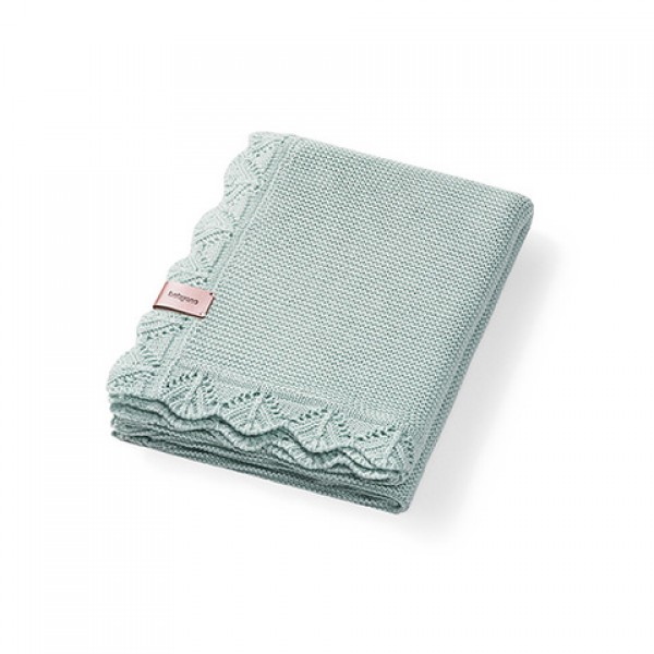 Adīta bambusa sedziņa 1674/04 sage-Gultas veļa un piederumi-bebis.lv