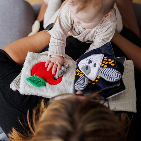 Мягкая книжечка MOUSE 1679-ДЛЯ МАЛЫШЕЙ (~0-5 лет)-bebis.lv