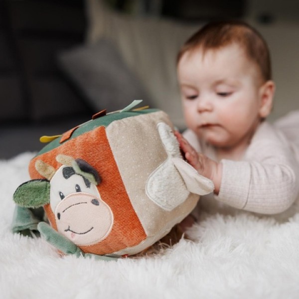 Развивающий куб COW BINGO 1689-ДЛЯ МАЛЫШЕЙ (~0-5 лет)-bebis.lv