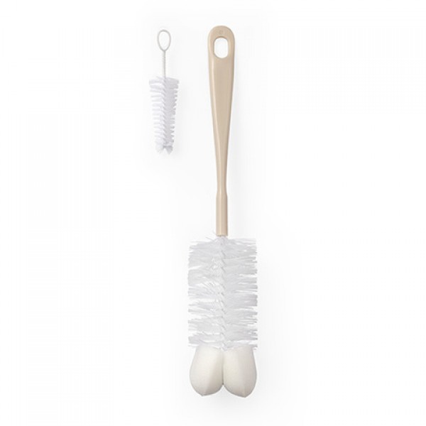 Birste ar šammmi pudelei+birstīte knupim BabyOno 720/04 beige-Bērna barošana-bebis.lv