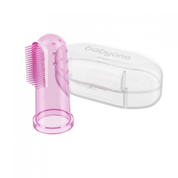 Зубная щёточка-напёрсток 723/03 pink-Средства по уходу-bebis.lv