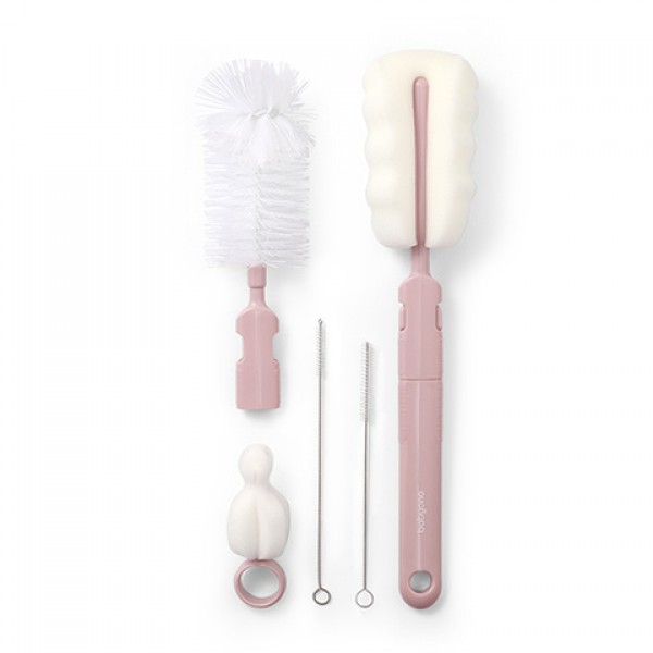 Набор щёток для бутылок и сосок 735/05 pink-Кормление ребёнка-bebis.lv