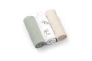 Муслиновые пелёнки из жатой ткани, 3 шт., SUPER SOFT Babyono 828/04