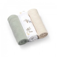 Muslīna autiņi, krokainie, 3 gab. SUPER SOFT 828/04