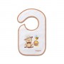 Terry bib BEIGE BEAR 832/01-Feeding your baby-bebis.lv