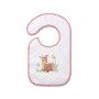 Terry bib PINK DEER 832/02-Feeding your baby-bebis.lv