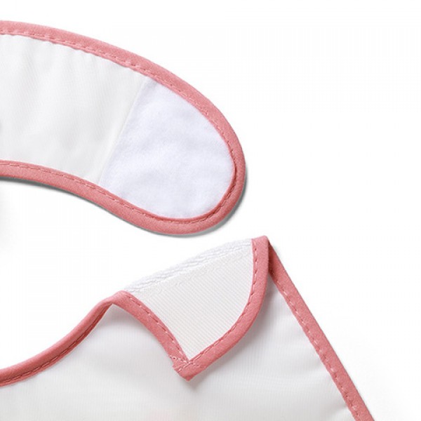 Terry bib PINK DEER 832/02-Feeding your baby-bebis.lv