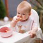 Terry bib PINK DEER 832/02-Feeding your baby-bebis.lv