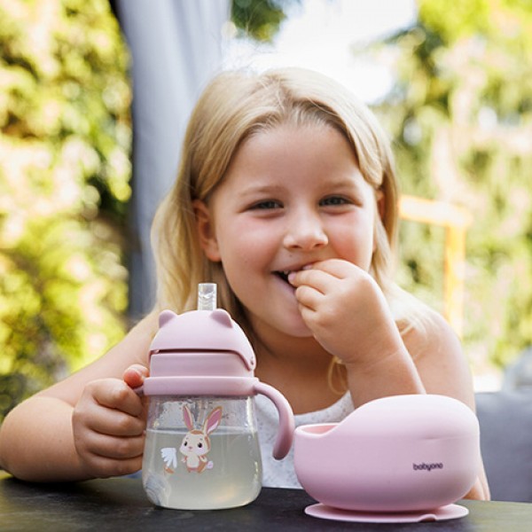 Sippy cup with weighted straw 1728/01-Feeding your baby-bebis.lv