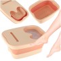 Foldable Silicone Foot Soak Bucket with Massage Bumps KX3068-Vannošana un peldēšana-bebis.lv