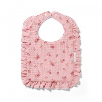 Muslin baby bib 1724/02 pink