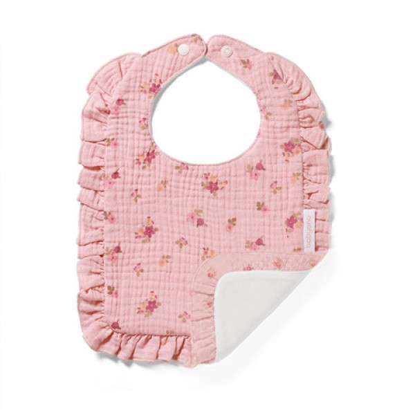 Mulīna priekšautiņš ar volanu 1724/02 pink-Bērna barošana-bebis.lv