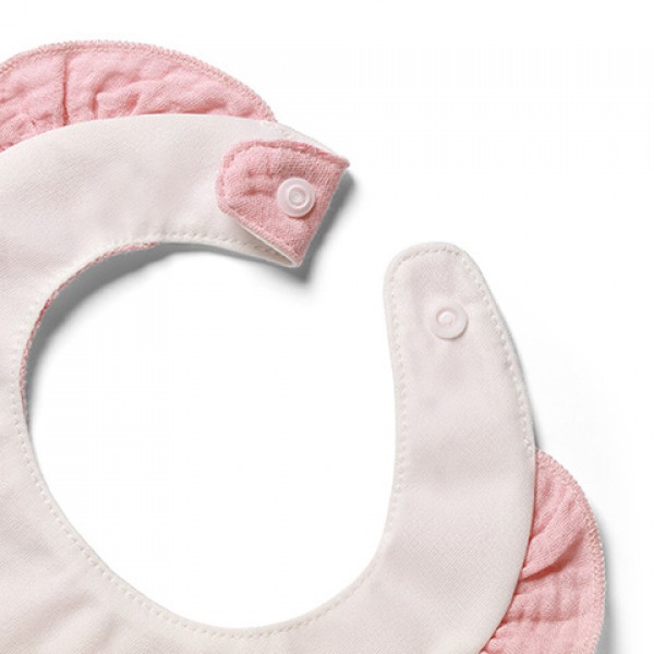 Mulīna priekšautiņš ar volanu 1724/02 pink-Bērna barošana-bebis.lv