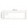 Aizsargsiena TIVA 200 cm beige-Bērnu mēbeles-bebis.lv