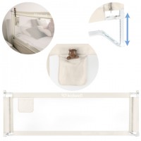 Bed Rail TIVA grey 200 cm beige