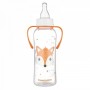 Pudele PC 250 ml ar rokturiem 11/845 orange-pudeles un piederumi-bebis.lv