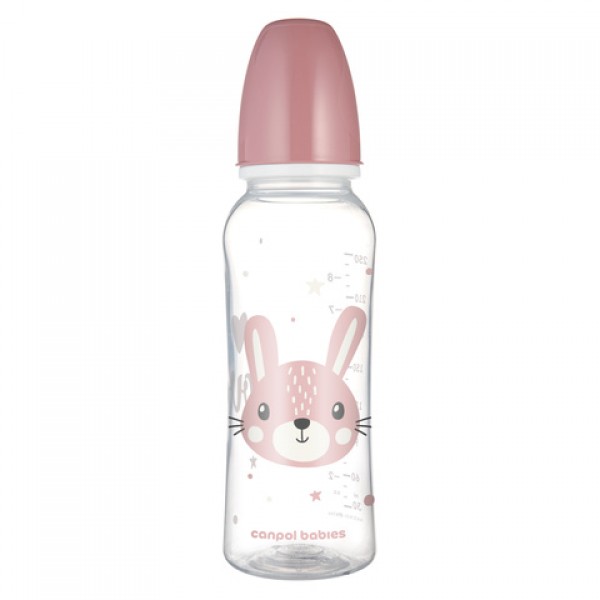 Pudele CUTE ANIMALS 250 ml 11/841 pink-pudeles un piederumi-bebis.lv