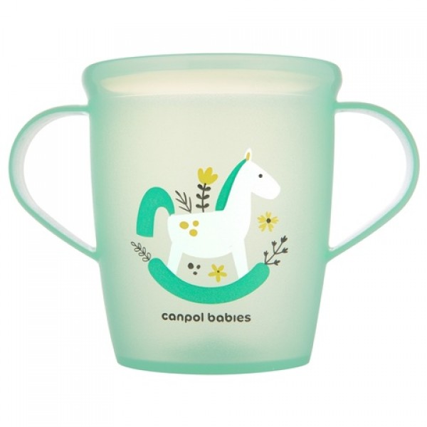 Кружка  с двумя ручками 250 ml TOYS 2/101 green-Кормление ребёнка-bebis.lv