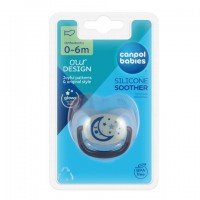 Пустышка NIGHT DREAMS анатомическая 0-6m 22/500 blue