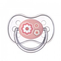 Пустышка NEWBORN BABY круглая 6-18m 22/563 pink