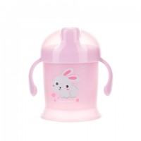 Mācību krūze neizlīstošā BUNNY&Co 31/300 pink