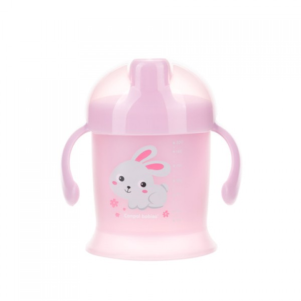 Mācību krūze neizlīstošā BUNNY&Co 31/300 pink Mācību krūze neizlīstošā BUNNY&Co 31/300 pink-Bērna barošana-bebis.lv
