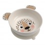 Bērnu bļoda  ar austiņām un piesūcekni (400 ml) BabiesBoo 32/400 cream-Bērna barošana-bebis.lv