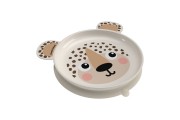 Šķivis ar austiņām un piesūcekni 19 cm BabiesBoo 32/401 cream