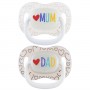Симметричная пустышка для детей 6-18 месяцев, LoveMum&Dad, 2 шт.-Средства по уходу-bebis.lv