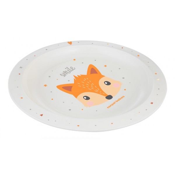 Тарелка пластмассовая CUTIE ANIMALS 4/411 orange-Кормление ребёнка-bebis.lv