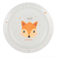 Тарелка пластмассовая CUTIE ANIMALS 4/411 orange