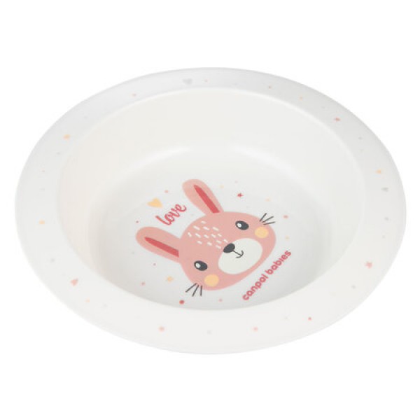 Plastmasas bļoda CUTE ANIMALS 4/412 pink-2-Bērna barošana-bebis.lv