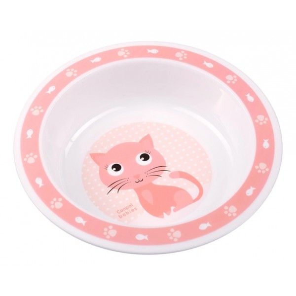 Миска пластиковая CUTE ANIMALS 4/412 pink-Кормление ребёнка-bebis.lv