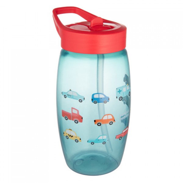 Бидон со складным поильником CARS 400 ml 56/618 blue Бидон со складным поильником CARS 400 ml 56/618 blue-Кормление ребёнка-bebis.lv