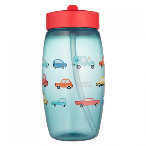 Бидон со складным поильником CARS 400 ml 56/618 blue Бидон со складным поильником CARS 400 ml 56/618 blue-Кормление ребёнка-bebis.lv