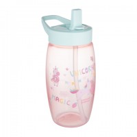 Бидон со складным поильником UNICORN 400 ml 56/618 pink