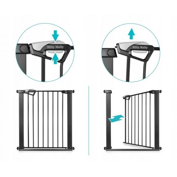 Aizsargvārti GUARDY black (76-83 cm) 6574-Bērnu mēbeles-bebis.lv