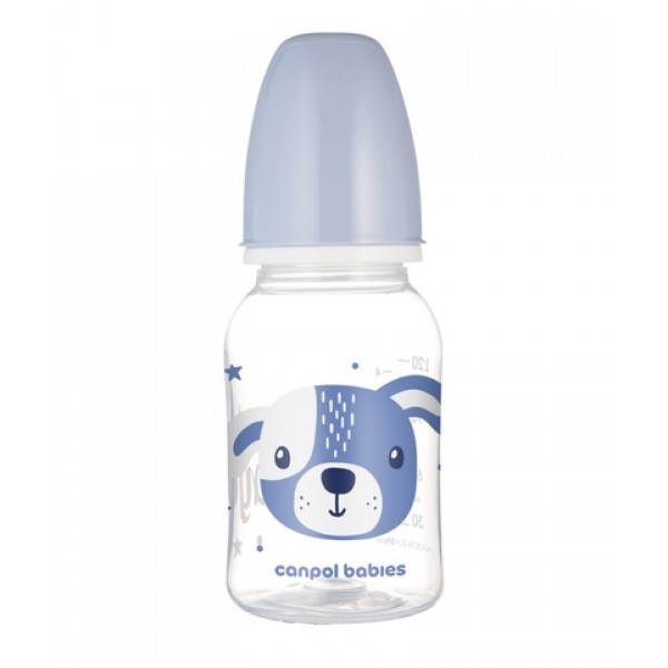 Bottle  CUTE ANIMALS  125 ml 11/851 blue-Feeding your baby-bebis.lv