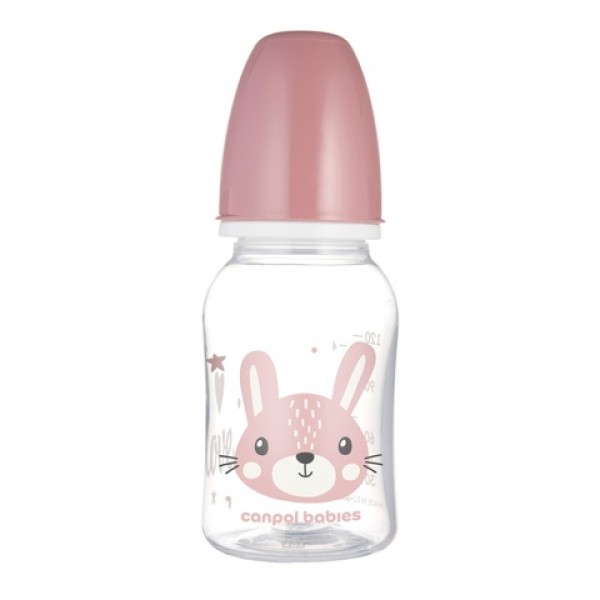 Pudele CUTE ANIMALS  125 ml 11/851 pink-Bērna barošana-bebis.lv