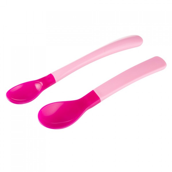 Karotes MAGIC SPOONS (2 gab.) 9/581 pink-Bērna barošana-bebis.lv