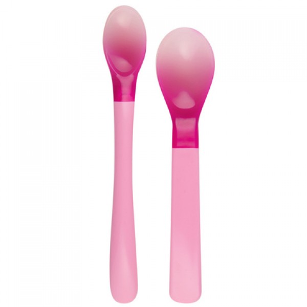 Karotes MAGIC SPOONS (2 gab.) 9/581 pink-Bērna barošana-bebis.lv