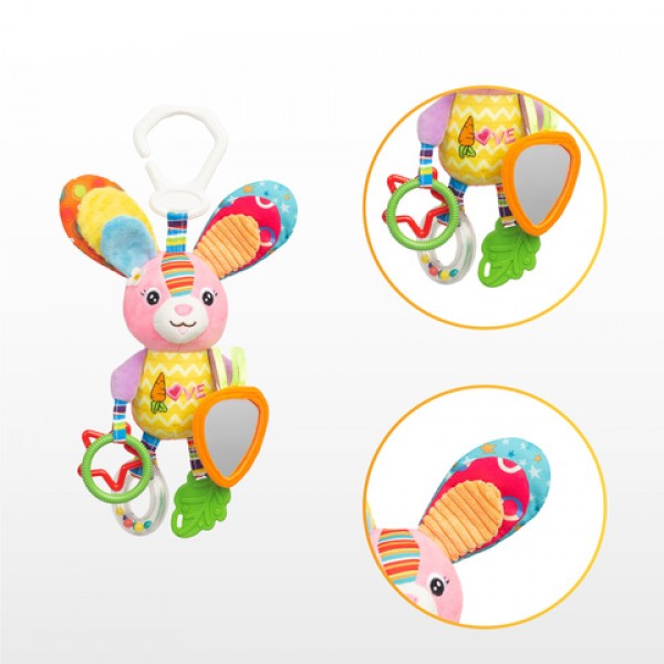 Развивающая игрушка КРОЛИК 0500-ДЛЯ МАЛЫШЕЙ (~0-5 лет)-bebis.lv