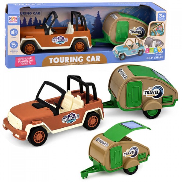 OFF-ROAD Car with camper 04904-Rotaļlietas-bebis.lv