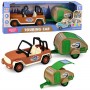 OFF-ROAD Car with camper 04904-Rotaļlietas-bebis.lv